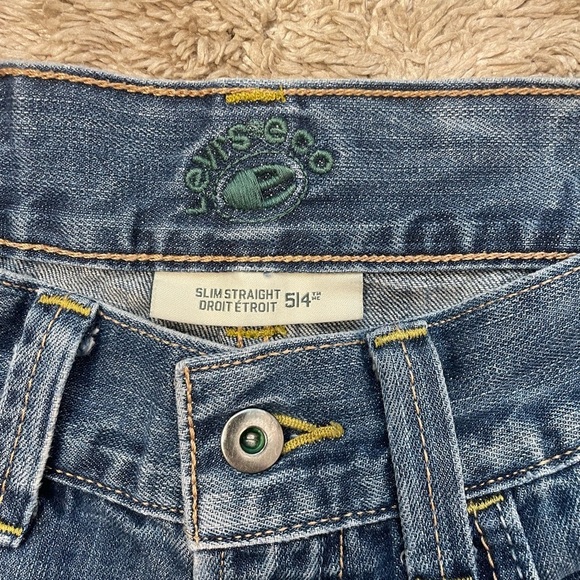 Levi's Eco 514 Slim Straight Jeans - Sustainable, Comfortable, and Stylish 31X32 - Picture 6 of 7